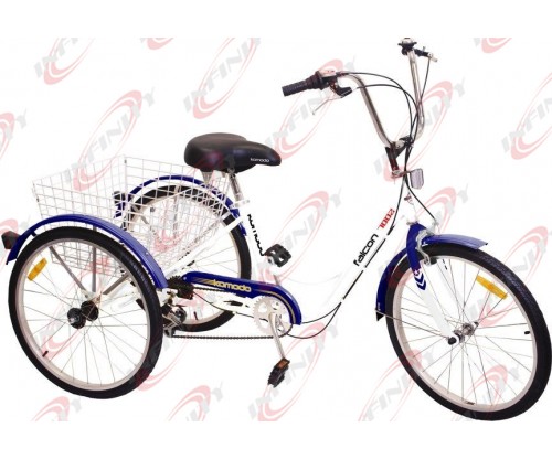  6-Speed SHIMANO Shifter 24" 3-Wheel Adult Tricycle Bicycle Trike Cruise Bike/Falcon